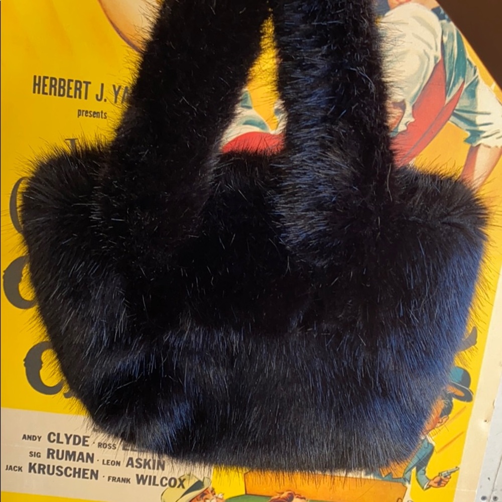 J Crew Faux Fur Bag